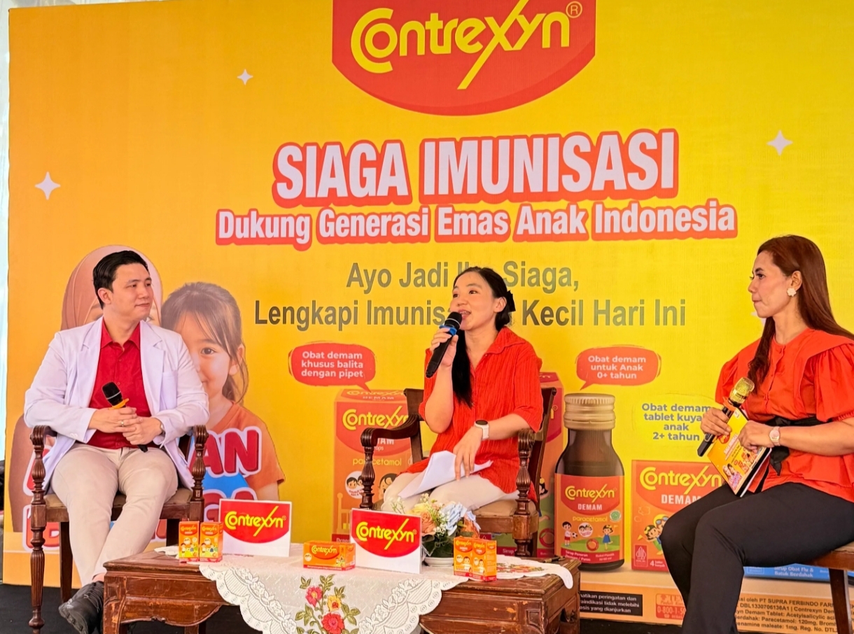 Dukung Generasi Emas Anak Indonesia, Contrexyn Siaga Imunisasi Lebih dari 1.000 Anak