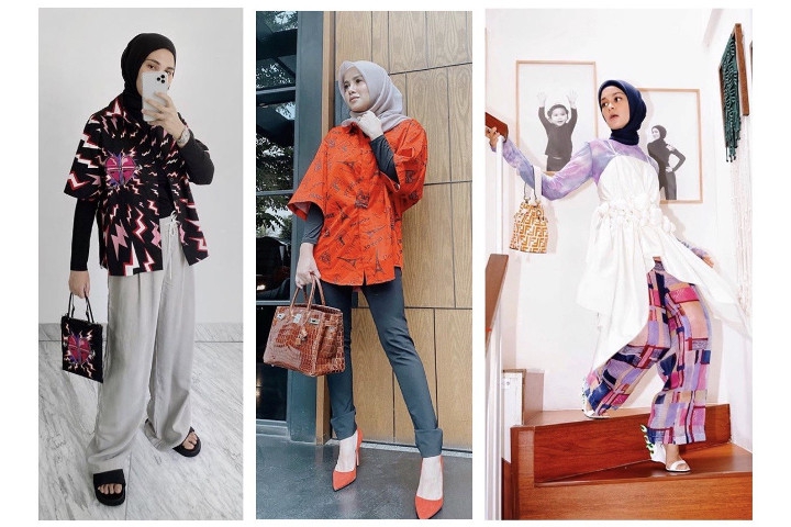 Ide OOTD Hijab Keren Dengan Baju Lengan Pendek Ala Hijabers