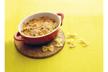 Baked Farfalle & Avocado Cheese