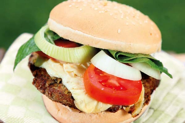 Burger with Melted Cheese