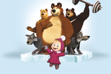 Marsha and The Bear On Ice