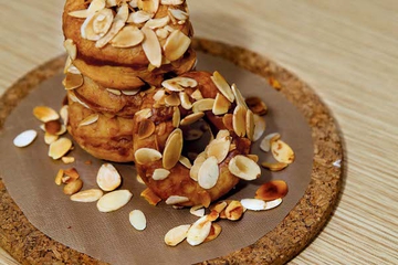 Chocolate Almond Doughnut