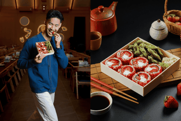Mencoba Sensasi Sushi Buah Jumbo Persembahan Sushi Hiro x Chalton Ciptadi