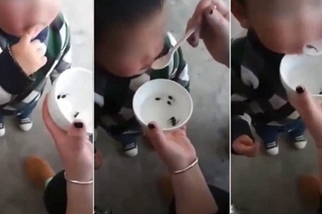 Viral, Balita Diberi Makan Kecebong Hidup Oleh Ibunya