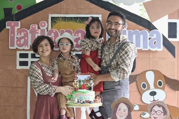 Potret Kebersamaan Anak Kembar Surya Saputra dan Cynthia Lamusu