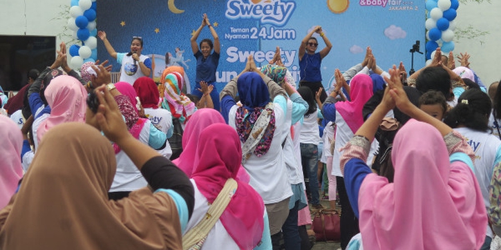 Senangnya Olahraga Bersama Si Kecil di M&B Fair 2018