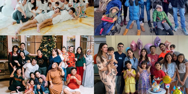Potret Momen Kompak Para Selebriti dengan Keluarga