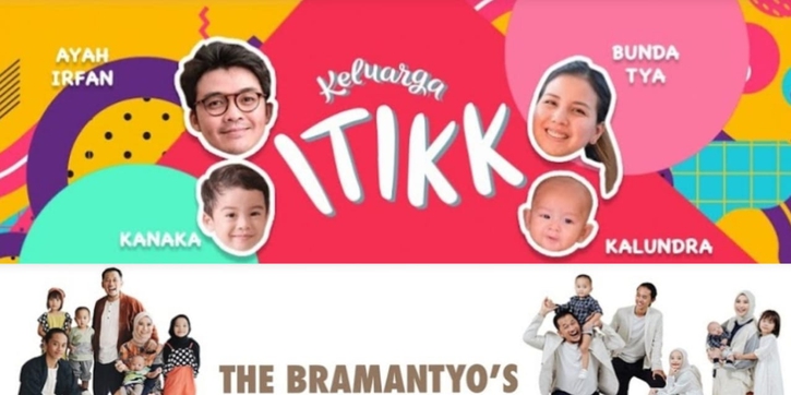 Seru dan Menghibur! Ini Deretan Kanal Youtube Keluarga Artis 