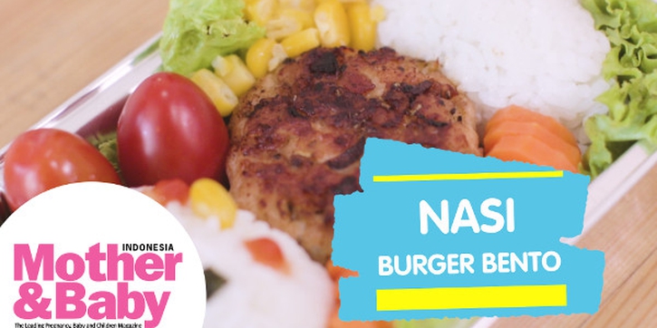 Nasi Burger Bento untuk Si Kecil