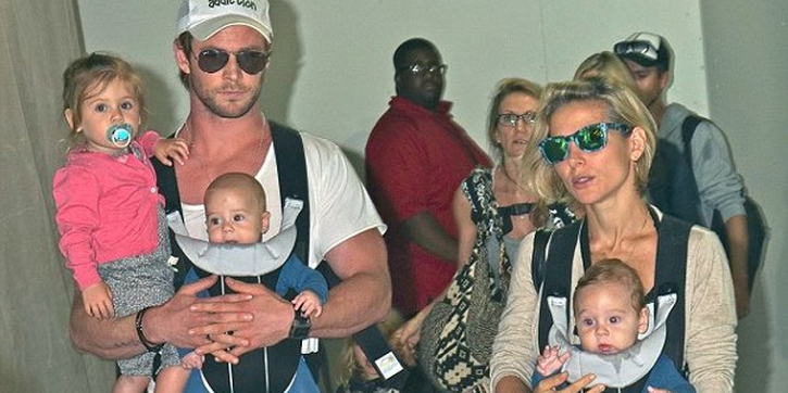 Chris 'Thor' Hemsworth Menjadi Superhero untuk Anak-Anaknya