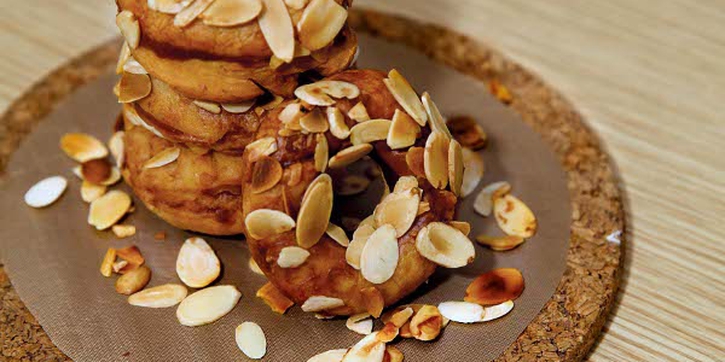 Chocolate Almond Doughnut