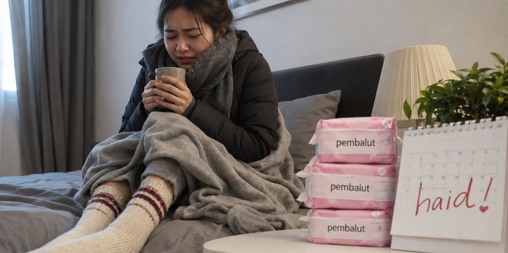 Kenapa Saat Haid Badan Terasa Menggigil dan Lemas Banget? Ini Penjelasannya, Moms.
