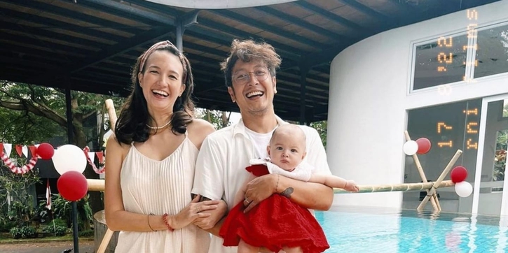 Potret Kebersamaan Nadine Chandrawinata dan Dimas Anggara dengan Sang Putri