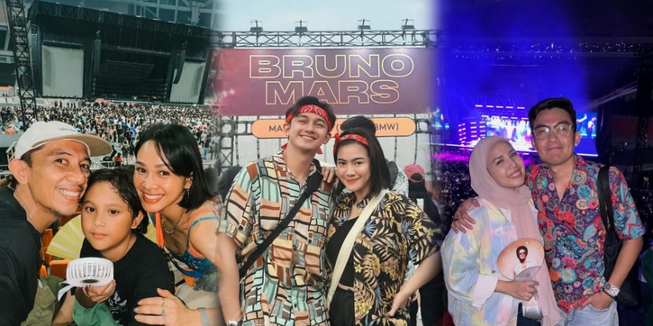 Potret Para Selebriti yang Nonton Konser Bruno Mars di Jakarta