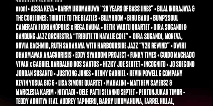 Event - Java Jazz Festival 2026 (LINE UP DAY 1)&nbsp;