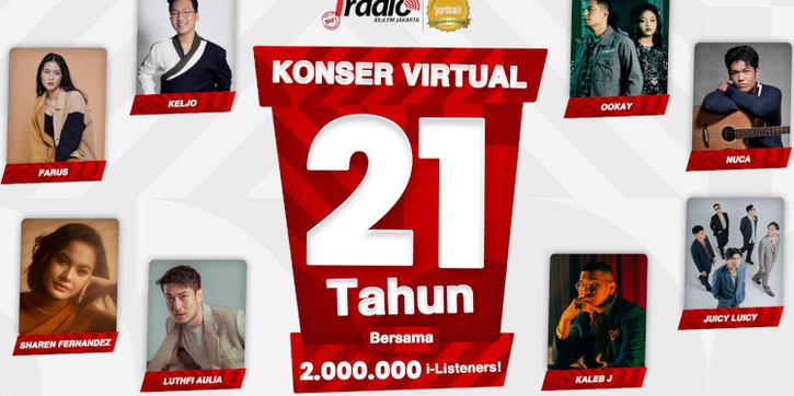 Rayakan Ultah, IRadio Adakan Konser Virtual 21 Tahun Mengudara