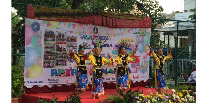HUT Ke-3 RPTRA Kenanga Cideng Dirayakan Bersama Warga