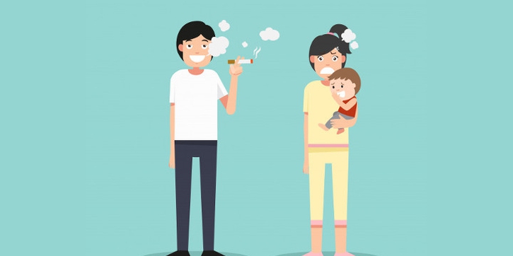 Anda Perokok? Kenali Bahaya Anak Menjadi Thirdhand Smoke