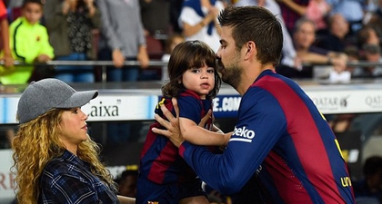 Bersama Si Kecil, Shakira Dukung Gerard Piqué 