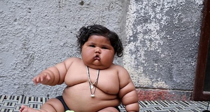 Doyan Makan, Bayi 8 Bulan ini Beratnya 17 kg