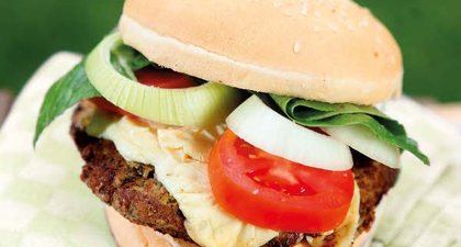 Burger with Melted Cheese