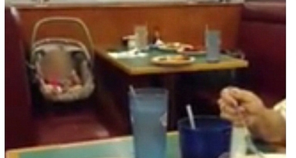 Video Bayi Ditinggal di Kursi Restoran Jadi Viral