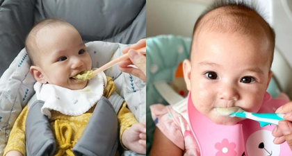 Intip Serunya Momen MPASI Pertama Anak Artis Indonesia