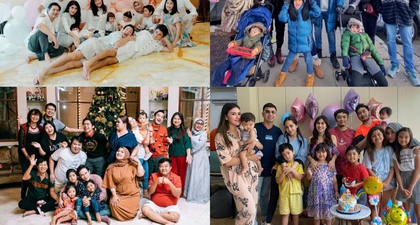 Potret Momen Kompak Para Selebriti dengan Keluarga