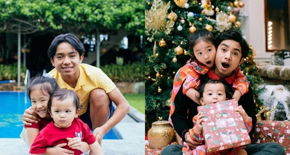 Momen Akrab dan Lucu Betrand Peto bersama Thalia dan Thania