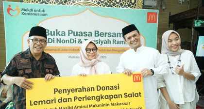 McDonald's Indonesia Gelar Buka Puasa Bersama Ratusan Pengemudi Ojek Online di Makassar