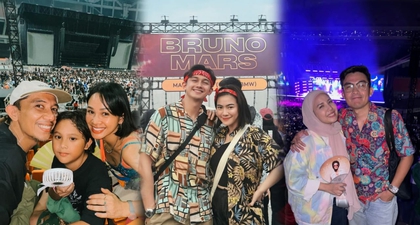 Potret Para Selebriti yang Nonton Konser Bruno Mars di Jakarta